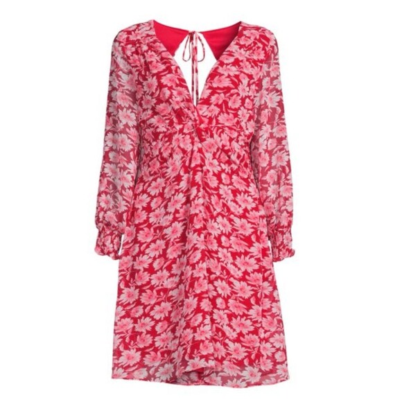 Julia Jordan Tie Back Floral Dress Sz 12 New - Picture 1 of 9